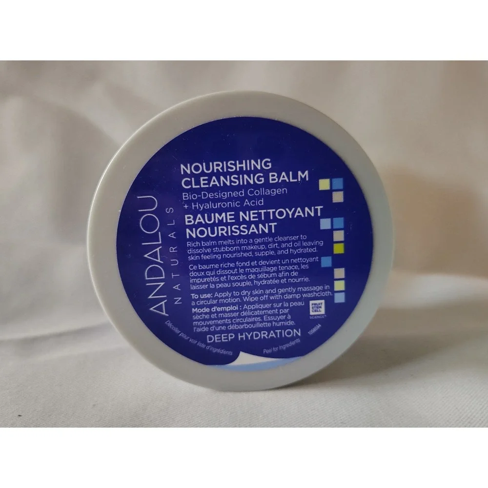 Andalou Naturals Deep Hydration Nourishing Cleansing Face Balm Make Up Remover